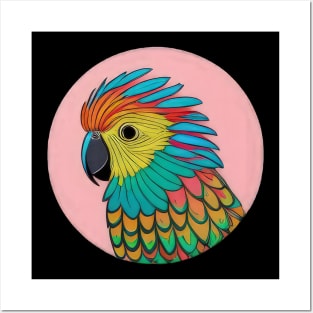 Beautiful Bright Parrot | Posters and Art